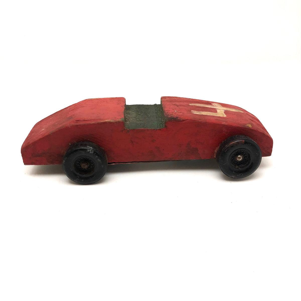 Early Pinewood Derby Race Car Red 29 Boattail Era Style Vintage Handcrafted  Wooden Toy -  Denmark