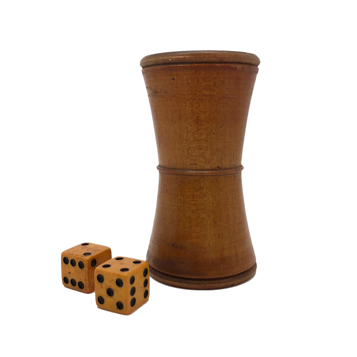 Old pawn file popular stamped exquisite dice cup 091422gBH