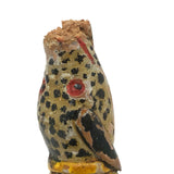 Fabulous Old Painted Root Wood Leopard! (With Gnawed At Nose)