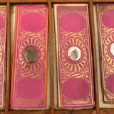 Box Full of Butterfly Wings--Lovely Victorian Case of Glass Specimen Slides