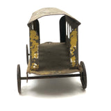 Antique Painted Tin Toy, Yellow Carriage / Train Car