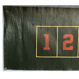 Early 20th C. Oil Cloth Carnival Game of Chance Numbers Board