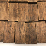 Gorgeous Antique Folk Art Wooden Dominoes/Matching Game with Best Array of Black Stained Shapes