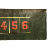 Early 20th C. Oil Cloth Carnival Game of Chance Numbers Board