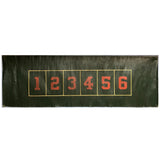 Early 20th C. Oil Cloth Carnival Game of Chance Numbers Board