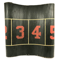 Early 20th C. Oil Cloth Carnival Game of Chance Numbers Board