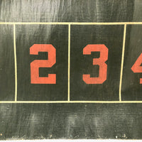 Early 20th C. Oil Cloth Carnival Game of Chance Numbers Board