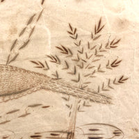 Done by Uncle Putney About 1812, Ink Drawing of Bird in Tree with Pen and Poem