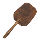 Old Leather Make Do Fly Swatter with Wooden Handle and Wonderful Patina