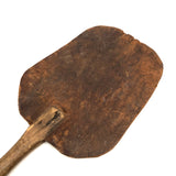 Old Leather Make Do Fly Swatter with Wooden Handle and Wonderful Patina