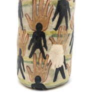 Hands and Bodies, Unsigned Studio Pottery Vessel