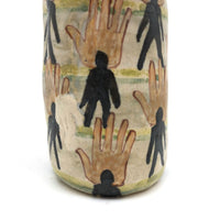 Hands and Bodies, Unsigned Studio Pottery Vessel