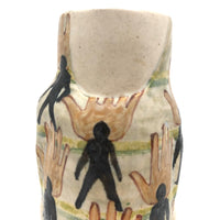 Hands and Bodies, Unsigned Studio Pottery Vessel