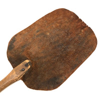 Old Leather Make Do Fly Swatter with Wooden Handle and Wonderful Patina