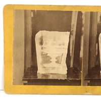 Ice Melting From Lake Emily, Minnesota, Early Stereoview, H.J Jacoby