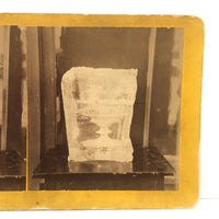 Ice Melting From Lake Emily, Minnesota, Early Stereoview, H.J Jacoby