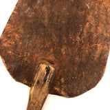 Old Leather Make Do Fly Swatter with Wooden Handle and Wonderful Patina