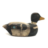 Charming Antique Carved, Painted Folk Art Mallard Duck