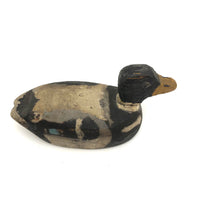 Charming Antique Carved, Painted Folk Art Mallard Duck