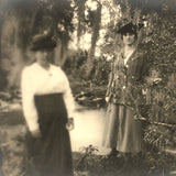 Wonderfully Wild: Two Women on Audubon Walk, Moody Antique Photo