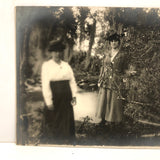 Wonderfully Wild: Two Women on Audubon Walk, Moody Antique Photo