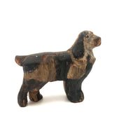 Excellent Little Old Carved and Painted Dog