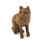 Excellent Little Old Carved Cat