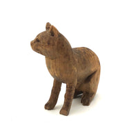 Excellent Little Old Carved Cat