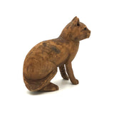 Excellent Little Old Carved Cat