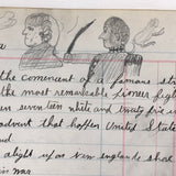 1492-1881, A Poetic History of America on a Ledger Page, with Doodles