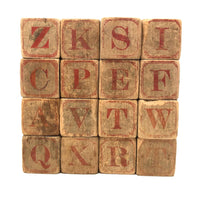 Early US Embossing Co. Alphabet and Animal Blocks