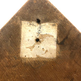 White Squares on Pine Diamond, Beautifully Worn Make Ring Toss Board (with Sealing Rings for Tossing))