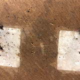 White Squares on Pine Diamond, Beautifully Worn Make Ring Toss Board (with Sealing Rings for Tossing))