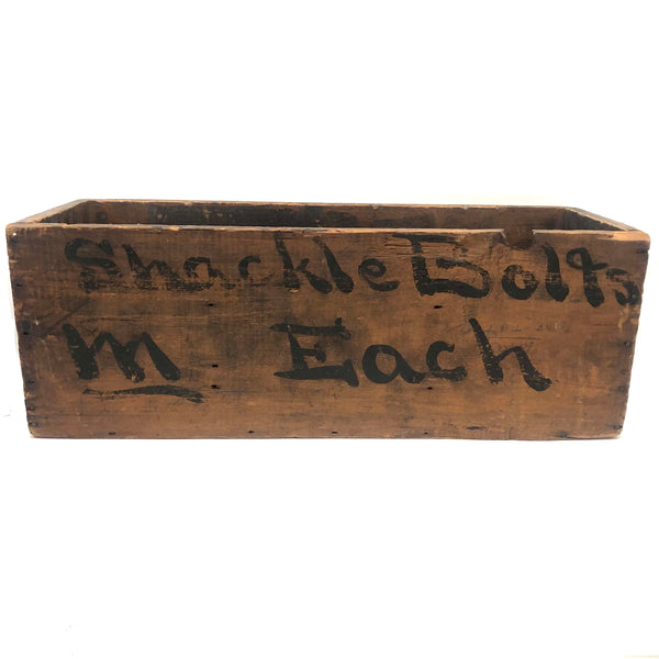 Civil War Era "Shackle Bolts" Crate