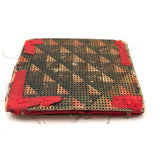 Sweet Old Handmade Needle Book with Printed Punch Paper Geometry