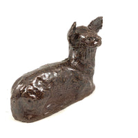 Homely Lamb, Hugely Empathetic Old End Of Day Sewer Tile Pottery Sculpture