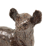 Homely Lamb, Hugely Empathetic Old End Of Day Sewer Tile Pottery Sculpture