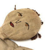 Very Tender Old Homemade Doll with Embroidered Face