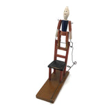 SOLD Rare Antique Conehead Figure with Chair Acrobat Toy, Made in Norway