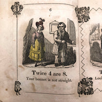 Marmaduke Multiply, Scarce 1845 Child's Book with Handmade Cover and Hand-colored Engravings