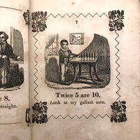 Marmaduke Multiply, Scarce 1845 Child's Book with Handmade Cover and Hand-colored Engravings