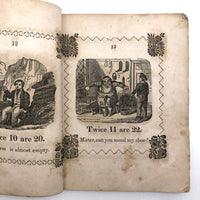 Marmaduke Multiply, Scarce 1845 Child's Book with Handmade Cover and Hand-colored Engravings