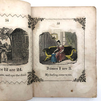 Marmaduke Multiply, Scarce 1845 Child's Book with Handmade Cover and Hand-colored Engravings