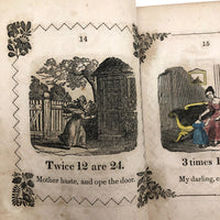 Marmaduke Multiply, Scarce 1845 Child's Book with Handmade Cover and Hand-colored Engravings