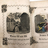 Marmaduke Multiply, Scarce 1845 Child's Book with Handmade Cover and Hand-colored Engravings