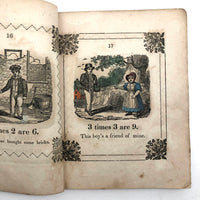 Marmaduke Multiply, Scarce 1845 Child's Book with Handmade Cover and Hand-colored Engravings