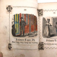 Marmaduke Multiply, Scarce 1845 Child's Book with Handmade Cover and Hand-colored Engravings