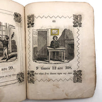 Marmaduke Multiply, Scarce 1845 Child's Book with Handmade Cover and Hand-colored Engravings