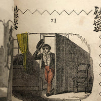 Marmaduke Multiply, Scarce 1845 Child's Book with Handmade Cover and Hand-colored Engravings