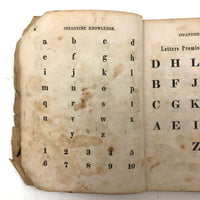 Infantine Knowledge, A Spelling Book, c. 1850, with Letter from Salem Jail!